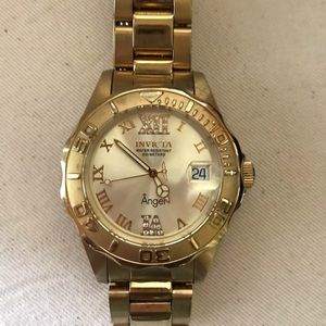 Invicta Women's Angel Swiss-Quartz Gold Watch
